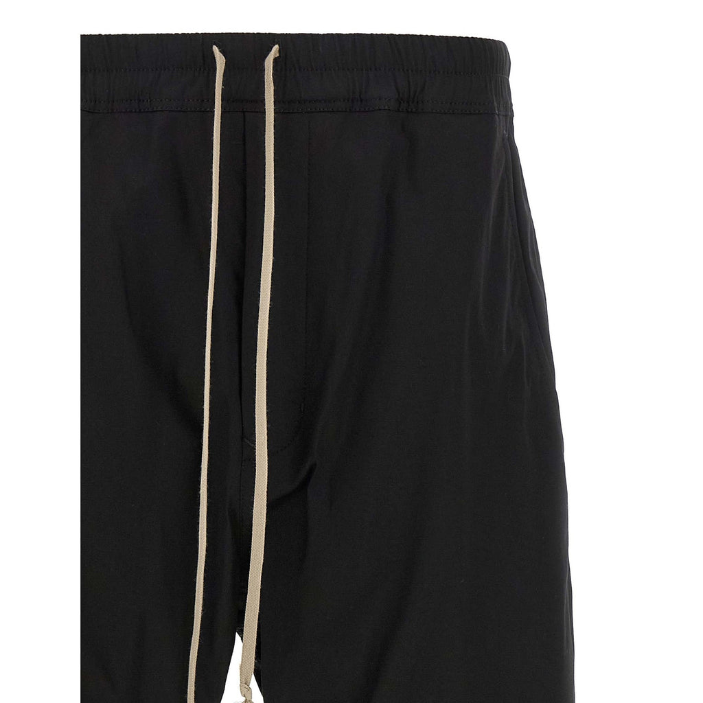 Rick Owens Black Cotton Joggers (Workout Pants)
