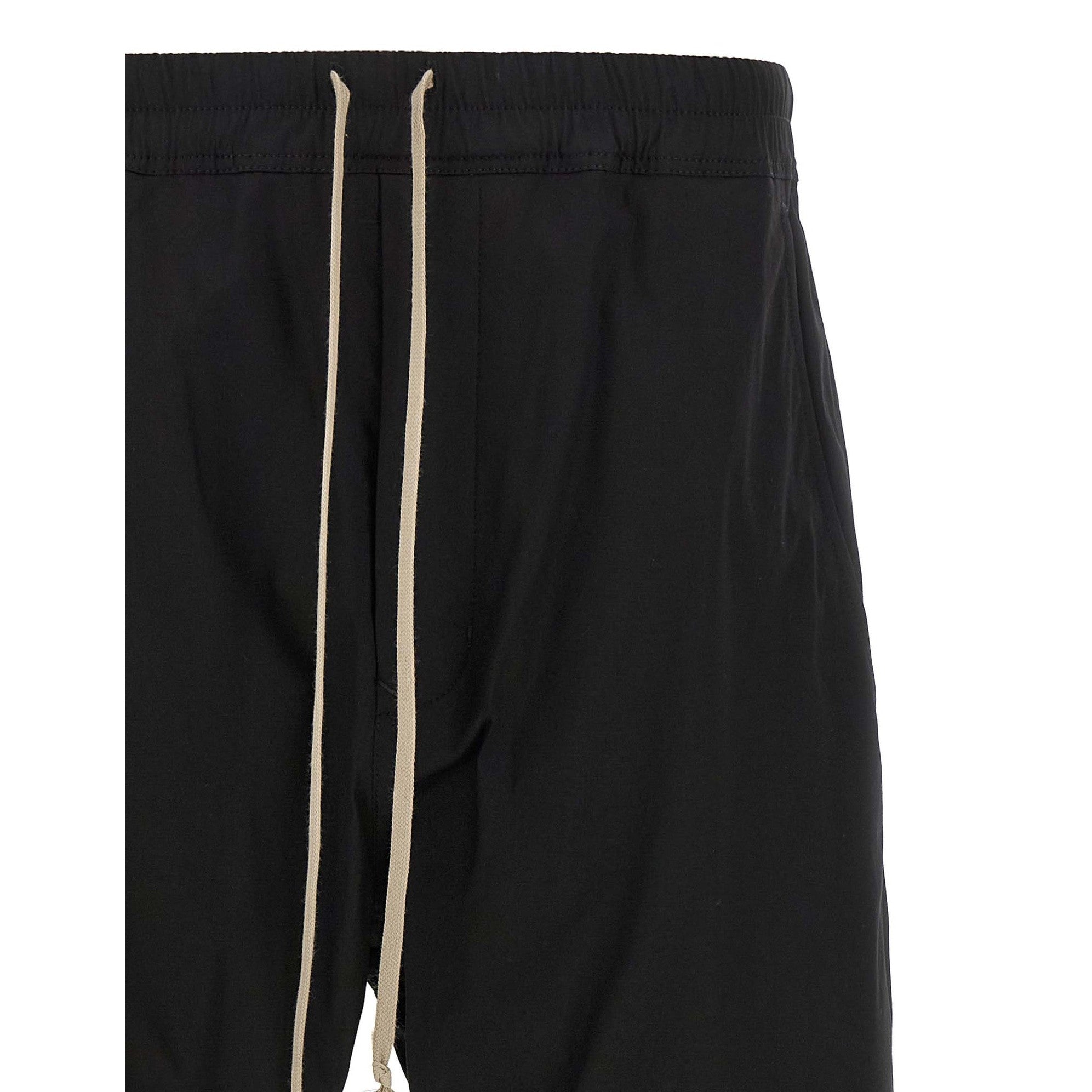 Rick Owens Black Cotton Joggers (Workout Pants)