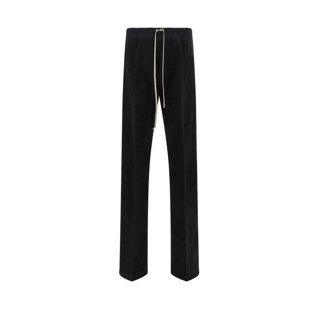 Rick Owens Black Cotton Casual Pants