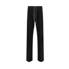Rick Owens Black Cotton Casual Pants