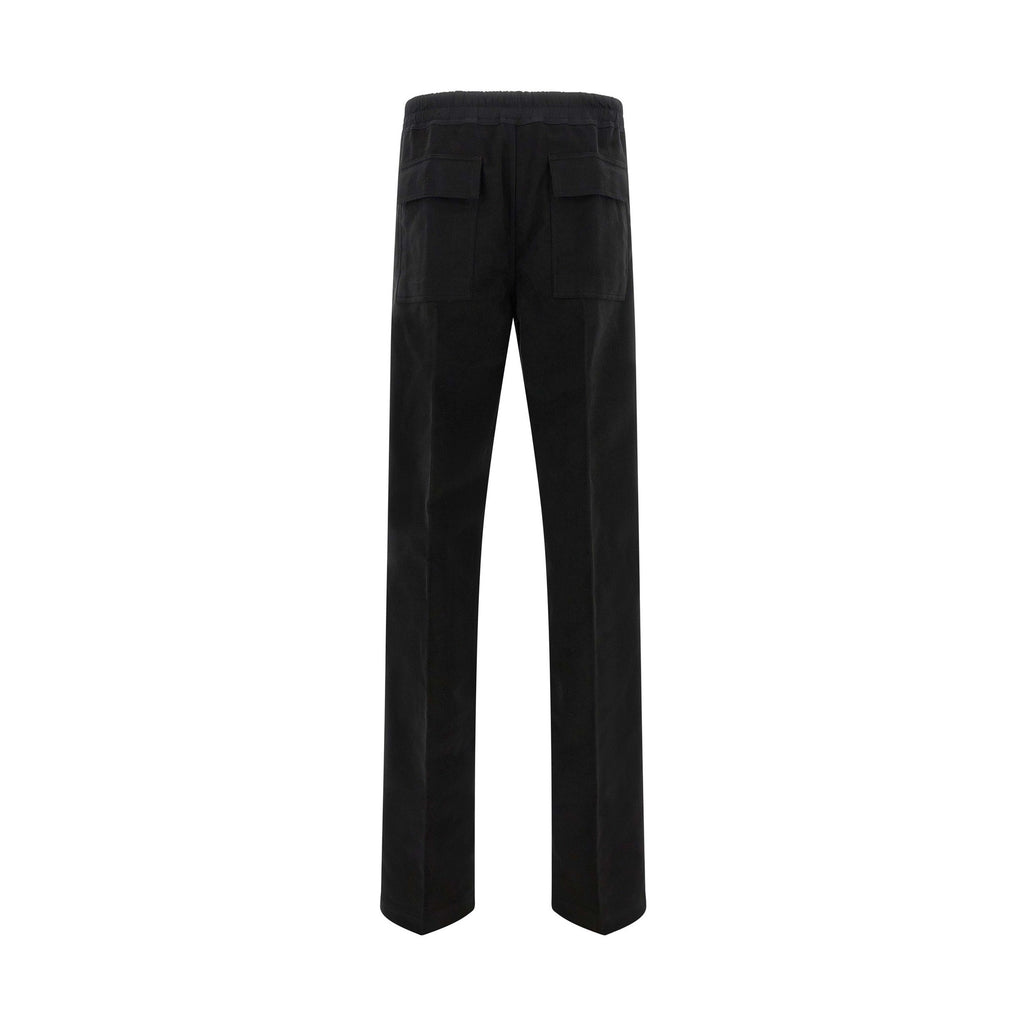 Rick Owens Black Cotton Casual Pants