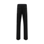 Rick Owens Black Cotton Casual Pants