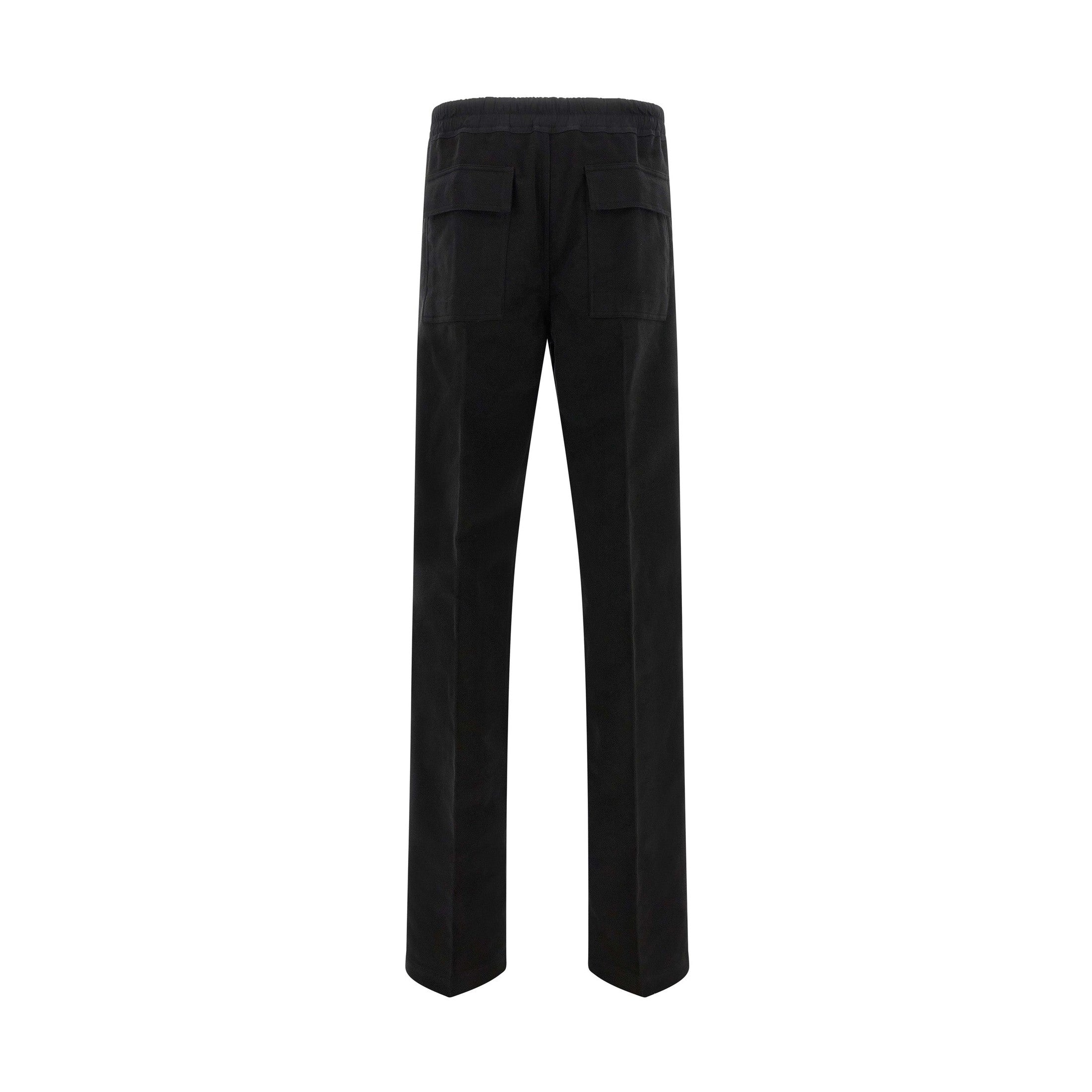 Rick Owens Black Cotton Casual Pants