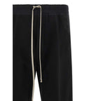 Rick Owens Black Cotton Casual Pants