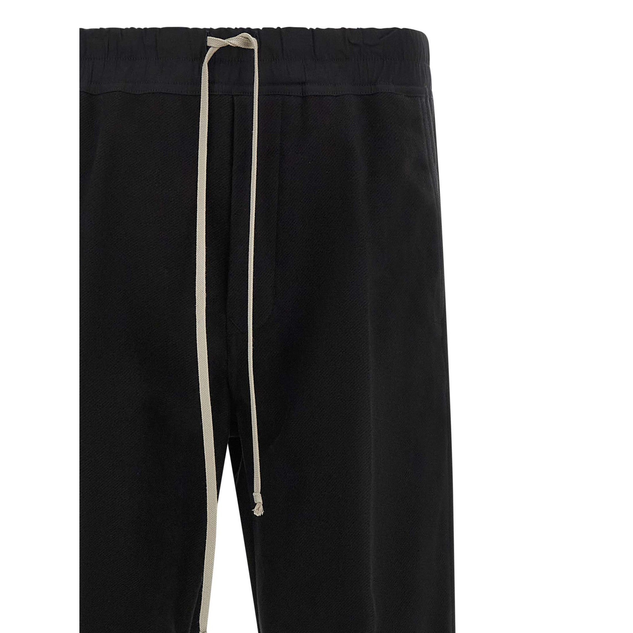 Rick Owens Black Cotton Casual Pants