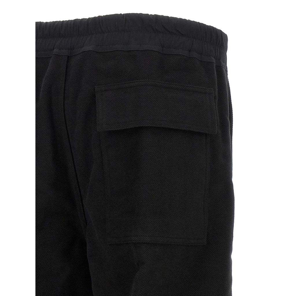 Rick Owens Black Cotton Casual Pants