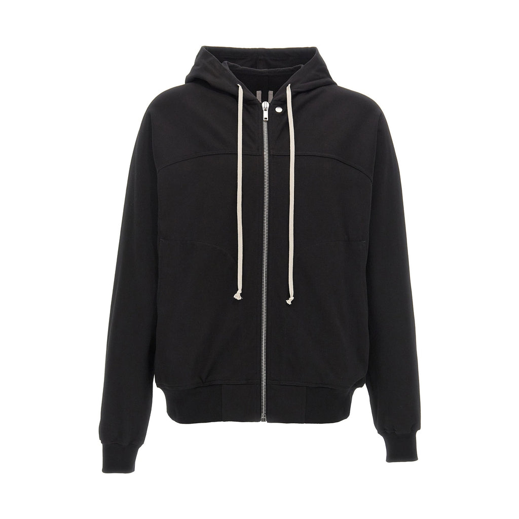 Rick Owens Black Cotton Hoodie