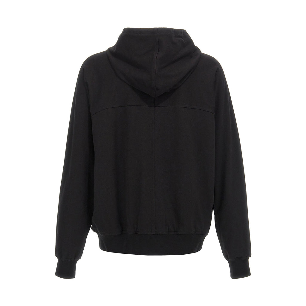 Rick Owens Black Cotton Hoodie