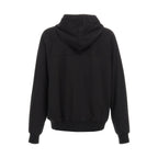 Rick Owens Black Cotton Hoodie