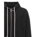 Rick Owens Black Cotton Hoodie