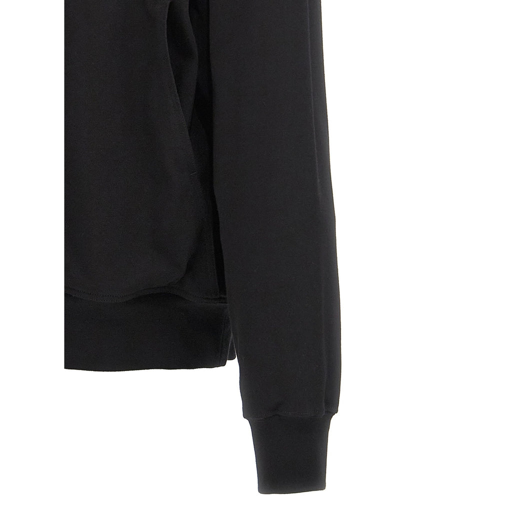 Rick Owens Black Cotton Hoodie