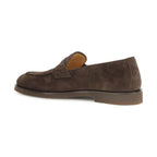 Brunello Cucinelli Brown Calf Leather Bos Taurus Slip-On Loafers