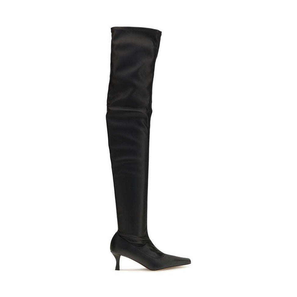 Proenza Schouler Black Polyurethane Over The Knee