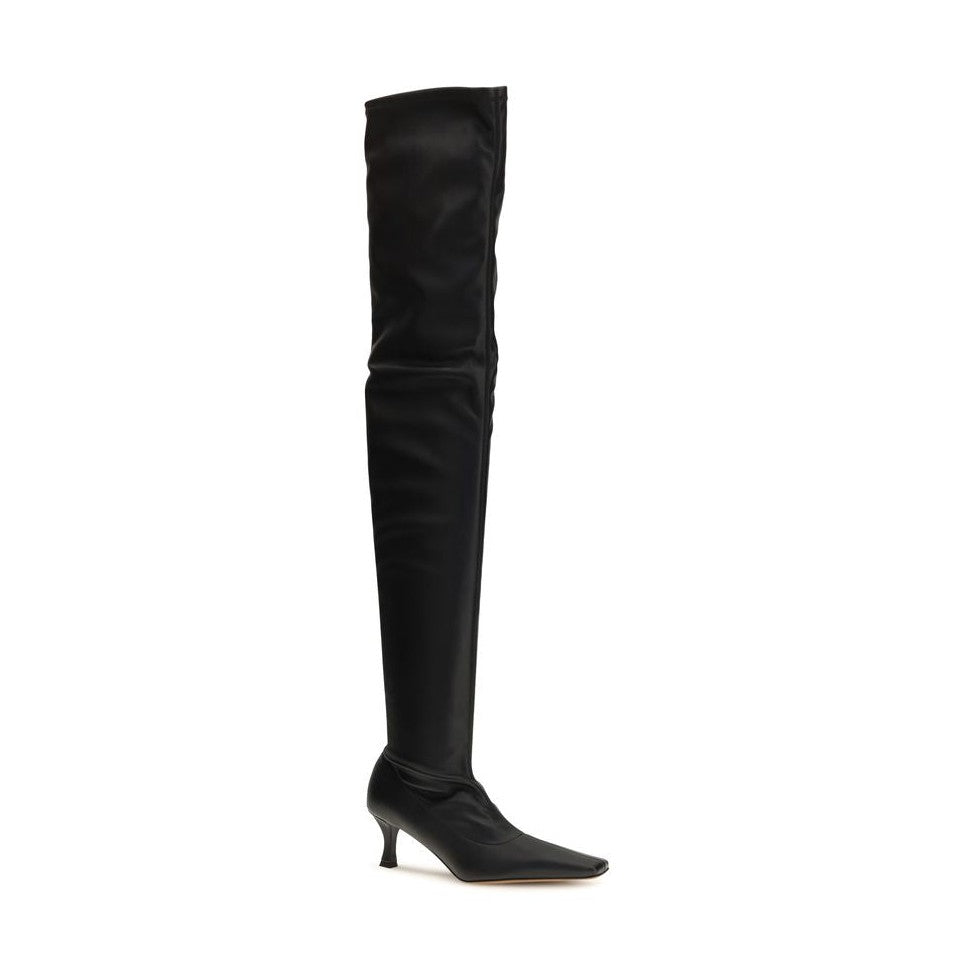 Proenza Schouler Black Polyurethane Over The Knee