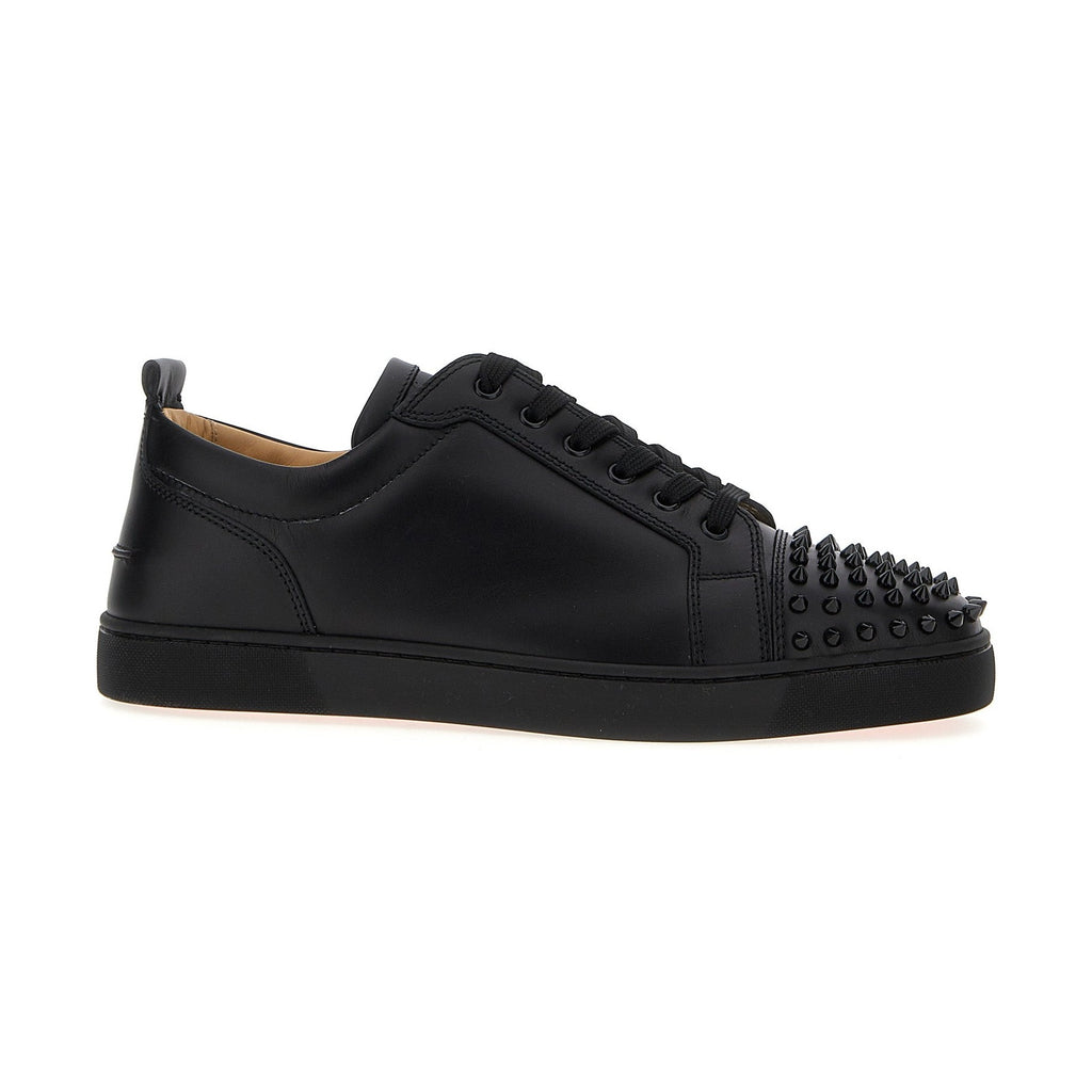 Black Calfskin Low Top Sneakers