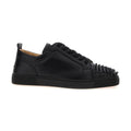 Black Calfskin Low Top Sneakers