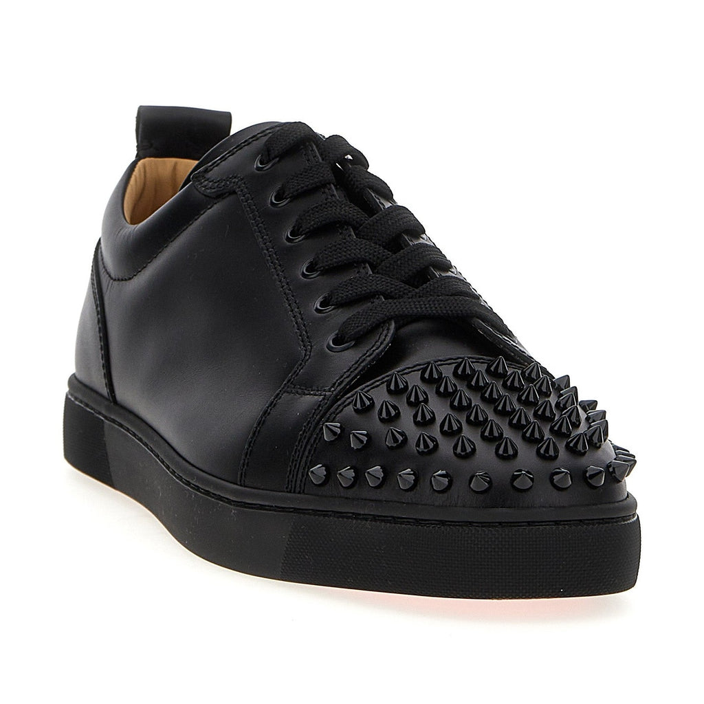 Black Calfskin Low Top Sneakers