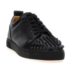 Black Calfskin Low Top Sneakers