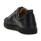 Black Calfskin Low Top Sneakers