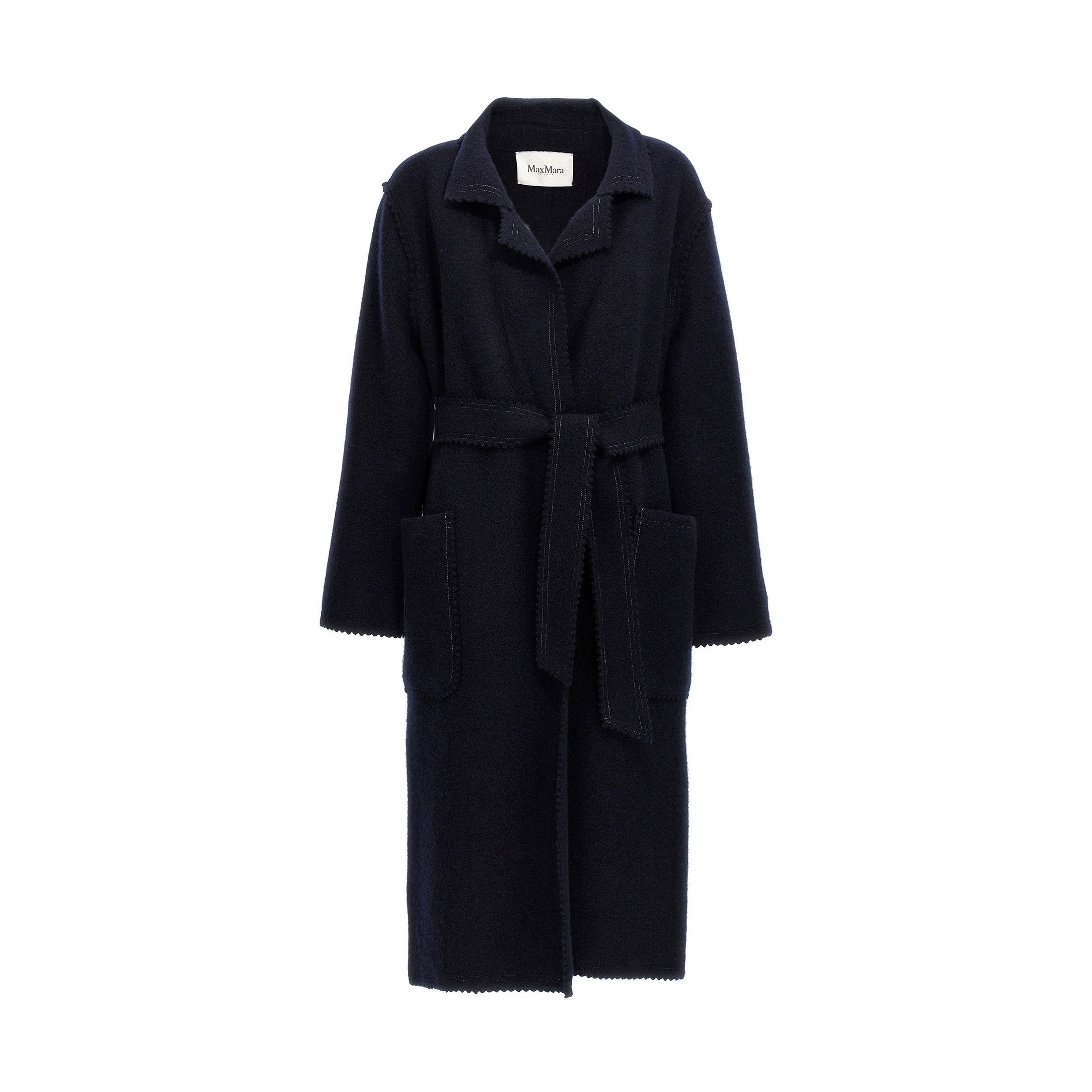 Max Mara Blue Wool Coat