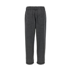 Brunello Cucinelli Gray Virgin Wool Casual Pants