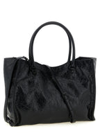 Black Lamb Leather Tote Bag