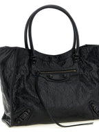 Black Lamb Leather Tote Bag