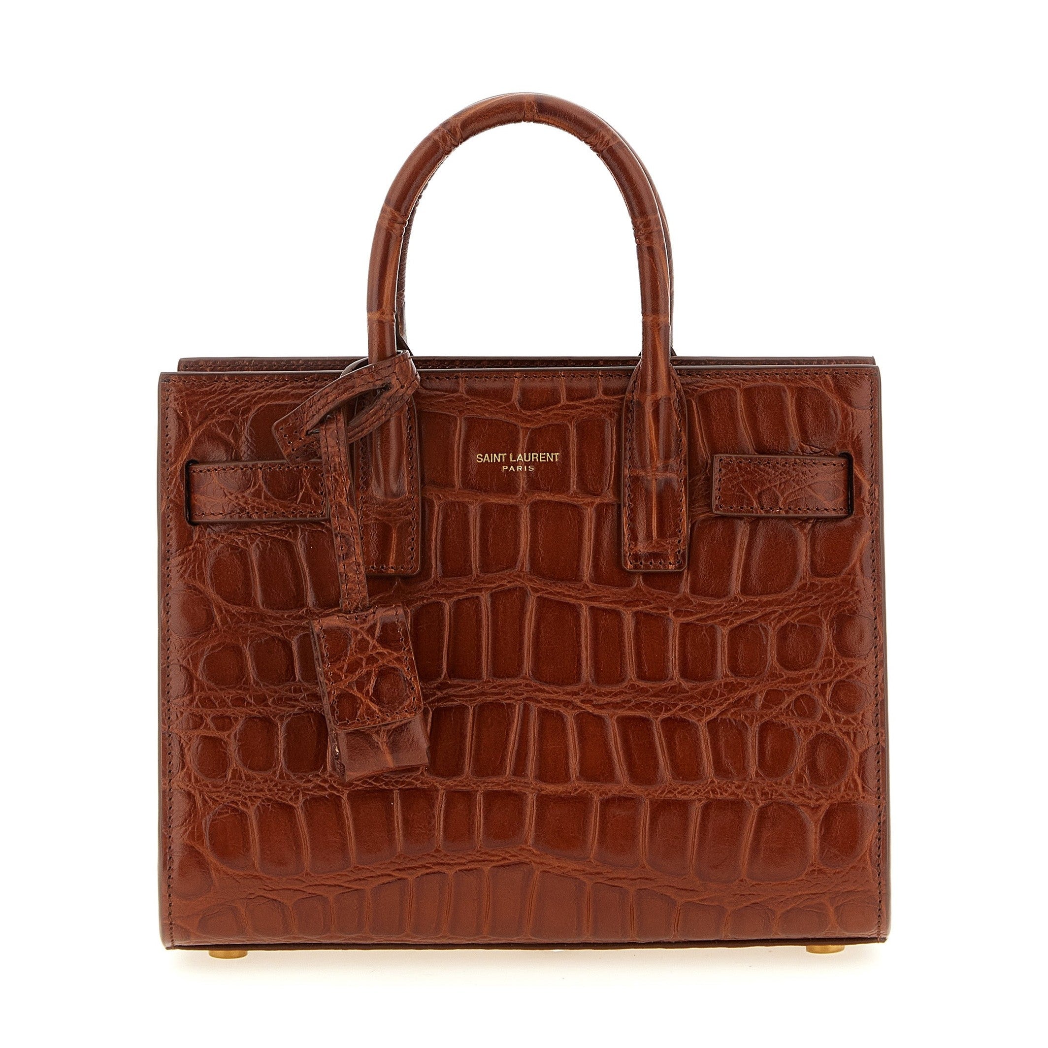 Saint Laurent Brown Calfskin Handbag