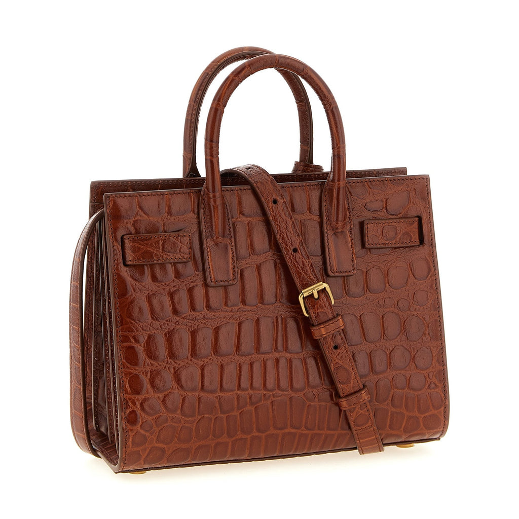 Saint Laurent Brown Calfskin Handbag