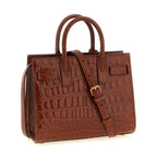 Saint Laurent Brown Calfskin Handbag