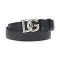Dolce & Gabbana Black Calf Leather Bos Taurus Regular Belt