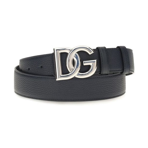 Dolce & Gabbana Black Calf Leather Bos Taurus Regular Belt