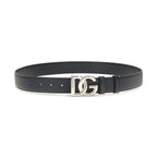 Dolce & Gabbana Black Calf Leather Bos Taurus Regular Belt
