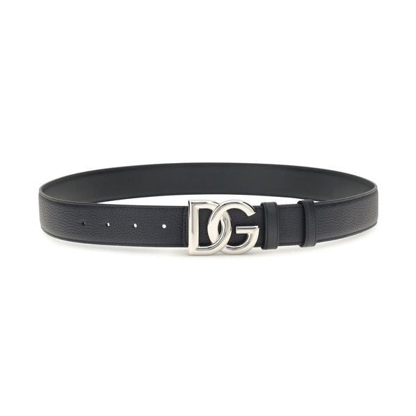 Dolce & Gabbana Black Calf Leather Bos Taurus Regular Belt