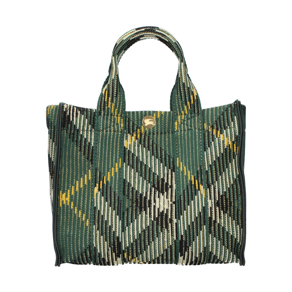 Burberry Green Fabric Handbag