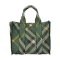 Burberry Green Fabric Handbag