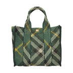 Burberry Green Fabric Handbag