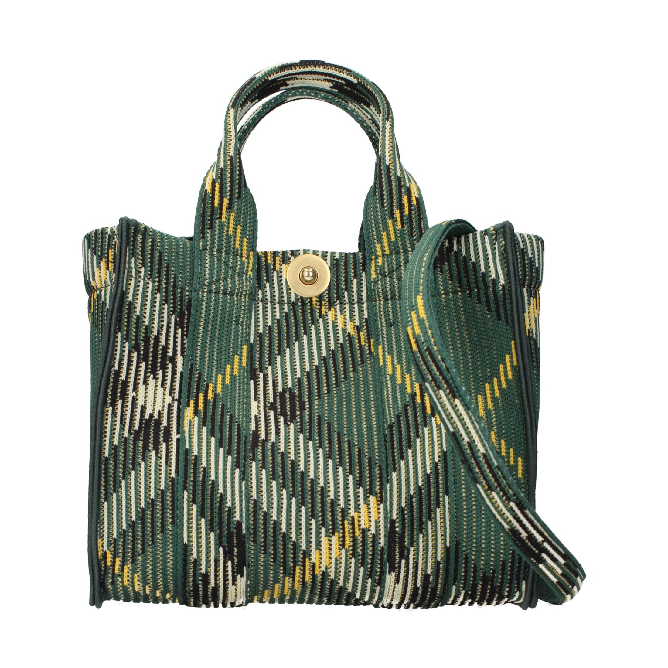 Burberry Green Fabric Handbag