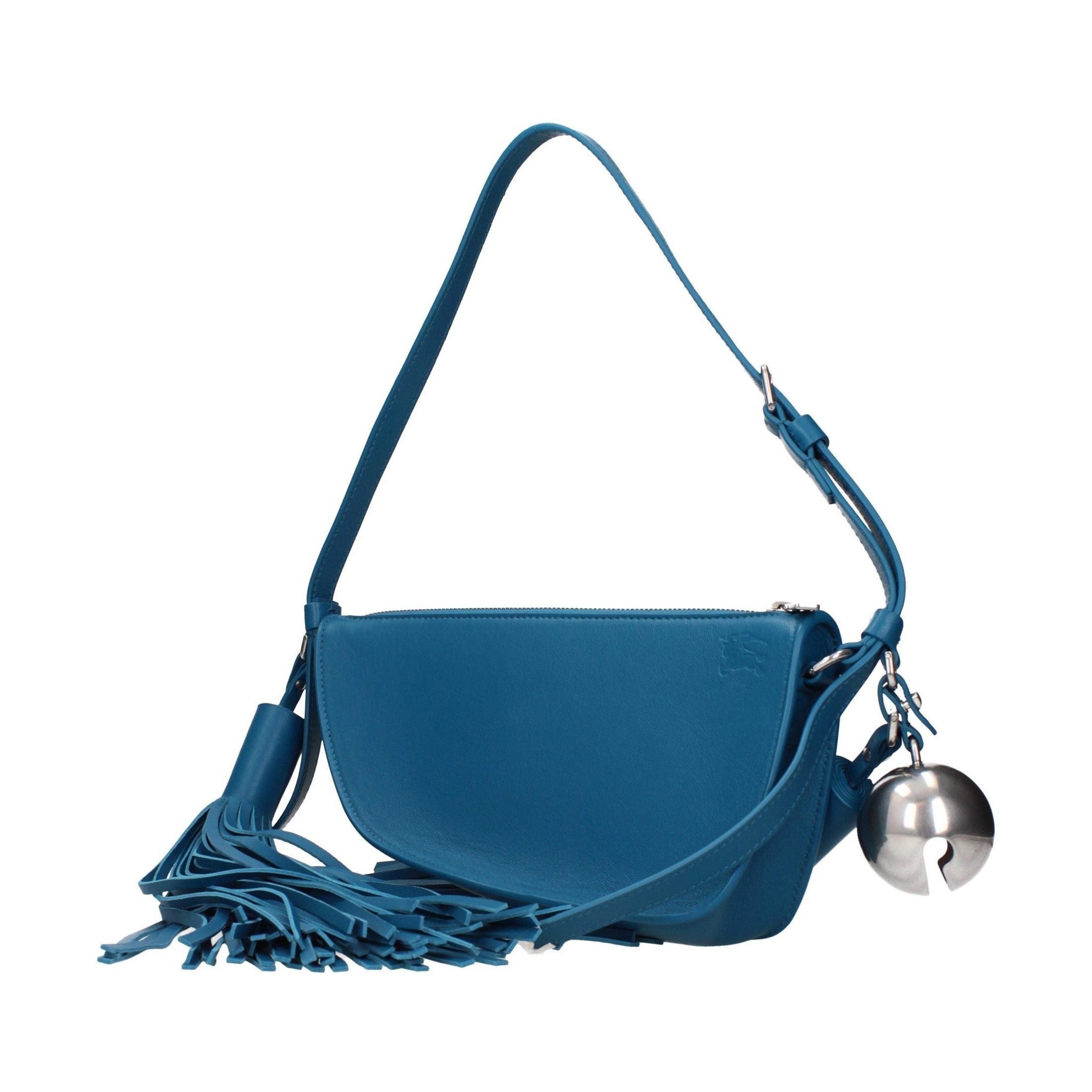 Burberry Blue Leather Shoulder Bag