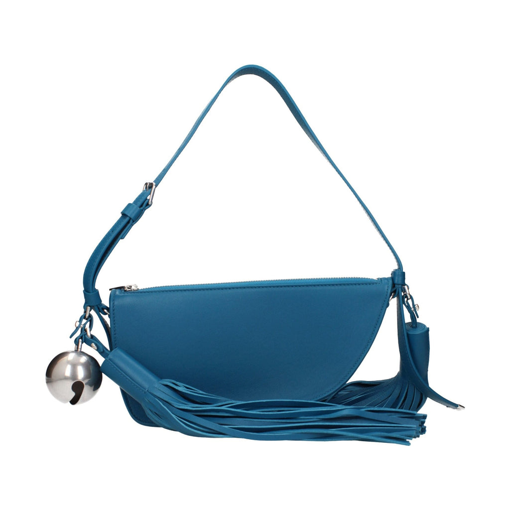 Burberry Blue Leather Shoulder Bag