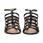 Tom Ford Black Leather Stiletto Heel Sandals