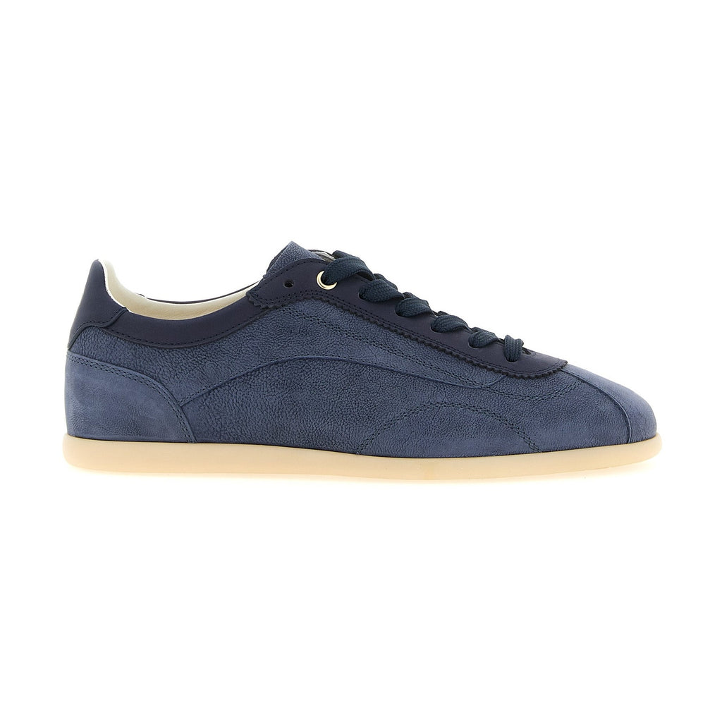 Brunello Cucinelli Blue Calfskin Low Top Sneakers