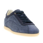 Brunello Cucinelli Blue Calfskin Low Top Sneakers