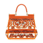 Dolce & Gabbana Orange Cotton Handbag