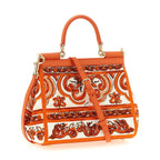 Dolce & Gabbana Orange Cotton Handbag