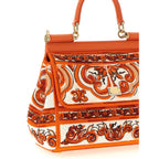 Dolce & Gabbana Orange Cotton Handbag
