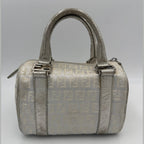 Fendi FENDI Mini Bauletto FF Zucchino Laminated Handbag