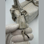 Fendi FENDI Mini Bauletto FF Zucchino Laminated Handbag