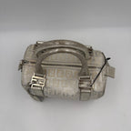 Fendi FENDI Mini Bauletto FF Zucchino Laminated Handbag