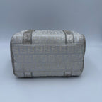 Fendi FENDI Mini Bauletto FF Zucchino Laminated Handbag